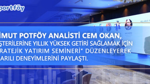 Azimut Portföy analisti Cem Okan, müşterilerine yıllık yüksek getiri sağlamak için “Stratejik Yatırım Semineri” düzenleyerek başarılı deneyimlerini paylaştı. Copy